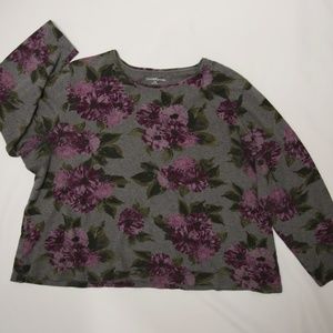 Croft & Barrow Womens Plus Size 2x Long Sleeve Top